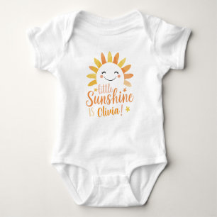 Personalised "Little Sunshine" Baby Bodysuit