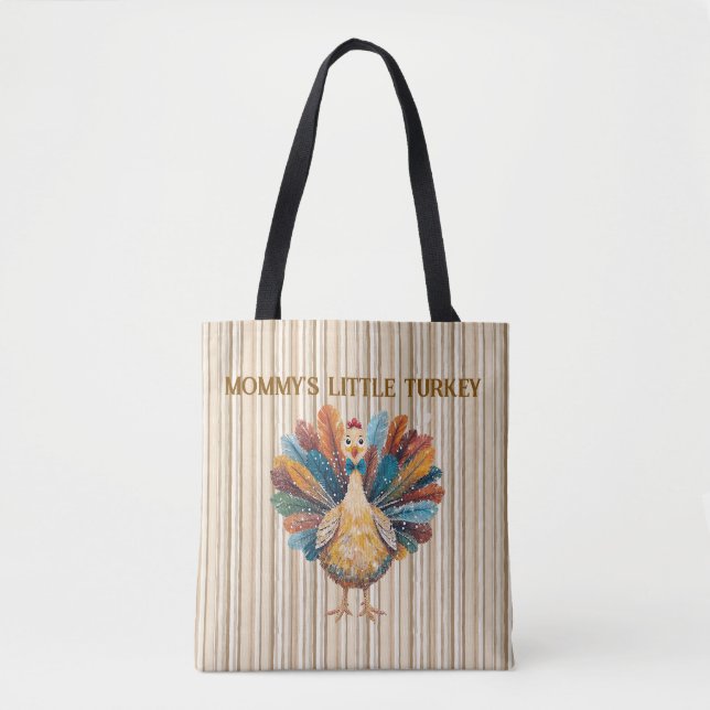 Personalised "little Turkey" design Tote Bag (Front)