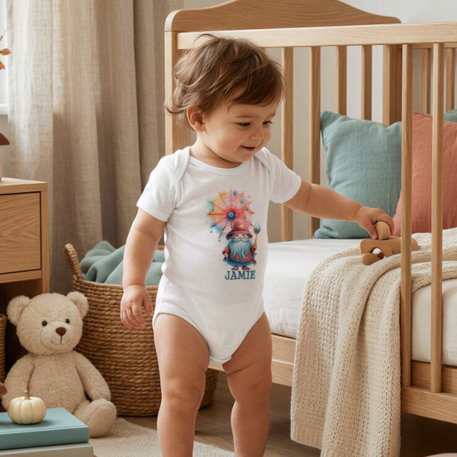 Personalised Little Wizard Baby Halloween Bodysuit (Creator Uploaded)
