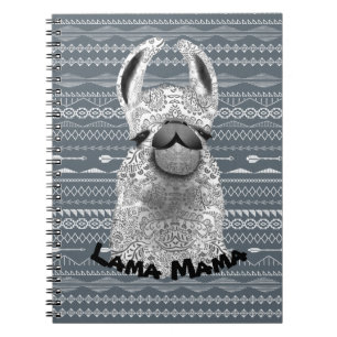 Personalised Llama Mama Spiral Notebook