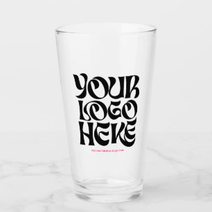 Personalised Logo and Text Beer Glasses