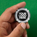 Personalised Logo and Text Cool Grey Poker Chips<br><div class="desc">Create your unique Personalised Logo and Text Cool grey and black poker chips uploading your business logo and adding your custom text. A simple and professional design will impress your guests! Surprise your guests for corporate party, weddings, nightclubs, and any kind of celebration. The poker chips template is fully customisable....</div>