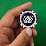 Personalised Logo and Text Cool Pastel Pink Poker Chips<br><div class="desc">Create your unique Personalised Logo and Text Cool Pastel pink cute poker chips uploading your business logo and adding your custom text. A simple and professional design will impress your guests! Surprise your guests for corporate party, weddings, nightclubs, and any kind of celebration. The poker chips template is fully customisable....</div>