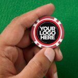 Personalised Logo and Text Cool Red Poker Chips<br><div class="desc">Create your unique Personalised Logo and Text Cool red cute poker chips uploading your business logo and adding your custom text. A simple and professional design will impress your guests! Surprise your guests for corporate party, weddings, nightclubs, and any kind of celebration. The poker chips template is fully customisable. You...</div>