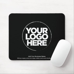 Personalised Logo and Text Modern Mouse Pad