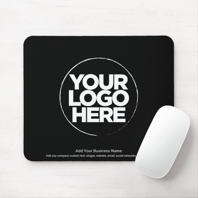 Personalised Logo and Text Modern Mouse Pad (With Mouse)