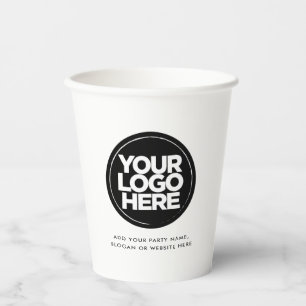 Personalised Logo and Text Paper Cups