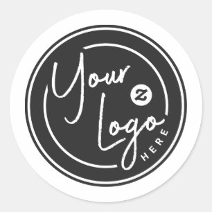 Personalised Logo Business Classic Round Sticker