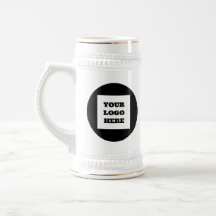 Personalised Logo Business Company Script Beer Beer Stein