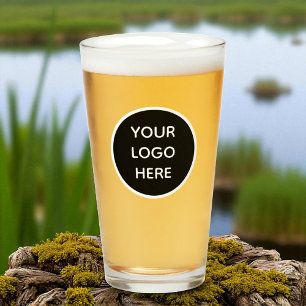 Personalised Logo Business Company Script Beer Glass