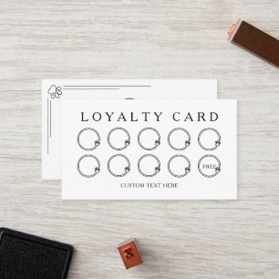 Personalised Logo Cute Paws Dog Cat Pets Services Loyalty Card