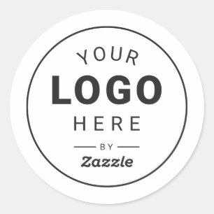 Personalised Logo Design Classic Round Sticker