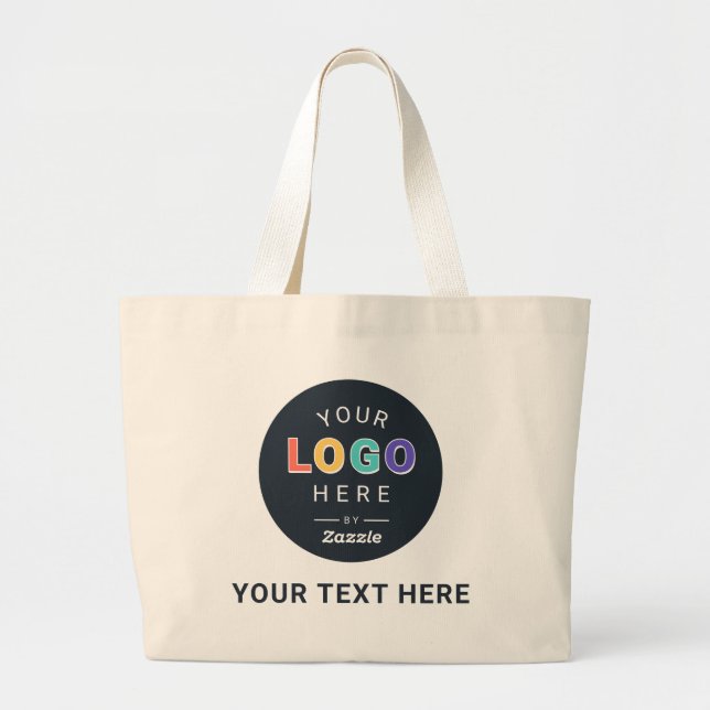 Personalised Logo Design Large Tote Bag (Front)