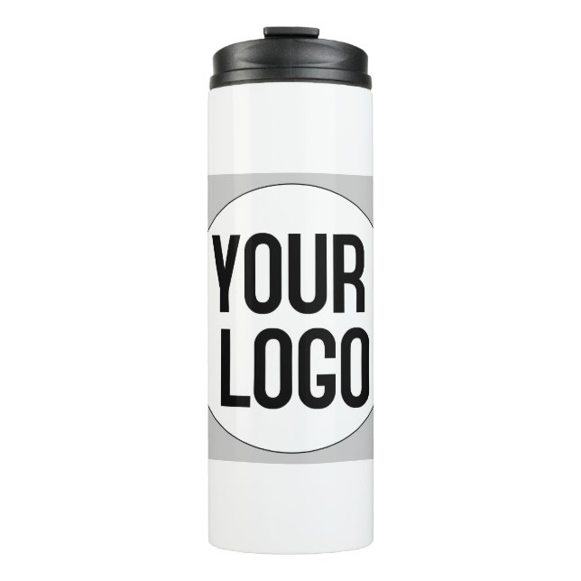 Personalised logo design template on thermal tumbler (Front)
