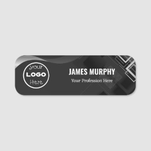 Personalised Logo Employee Magnetic Or Safety Pin  Name Tag