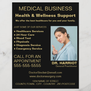 Personalised Logo, General practitioner, Nurse Flyer