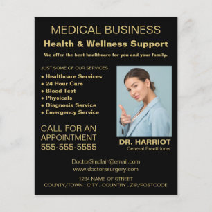 Personalised Logo, General practitioner, Nurse Flyer