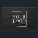 Personalised Logo Keepsake Farmhouse Black White Tea Towel<br><div class="desc">You can customise it with your photo,  logo or with your text.  You can place them as you like on the customisation page. Modern,  unique,  simple,  or personal,  it's your choice.</div>