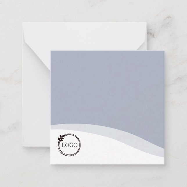 Personalised Logo Light Blue Card (Front)