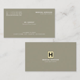 Personalised Logo, Medical Professional, Physician Business Card