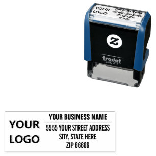 Personalised Logo Name Address Self-inking Stamp