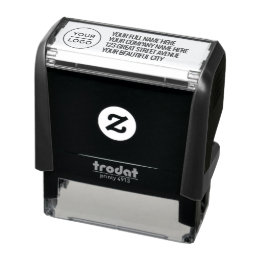Personalised Logo, Name Return Address Self-inking Stamp
