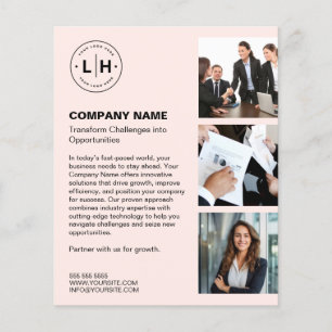 Personalised Logo Photo Modern Business Flyer