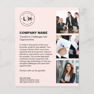 Personalised Logo Photo Modern Business Flyer