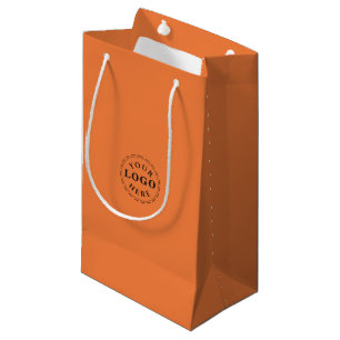 Personalised Logo Princeton Orange Small Gift Bag