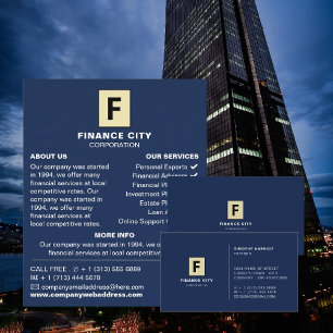 Personalised Logo, Professional Business & Finance Card