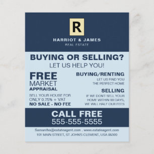 Personalised Logo, Realtor, Estate Agent Flyer
