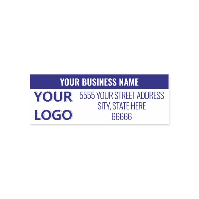 Personalised Logo Return Address Self-inking Stamp (Design)