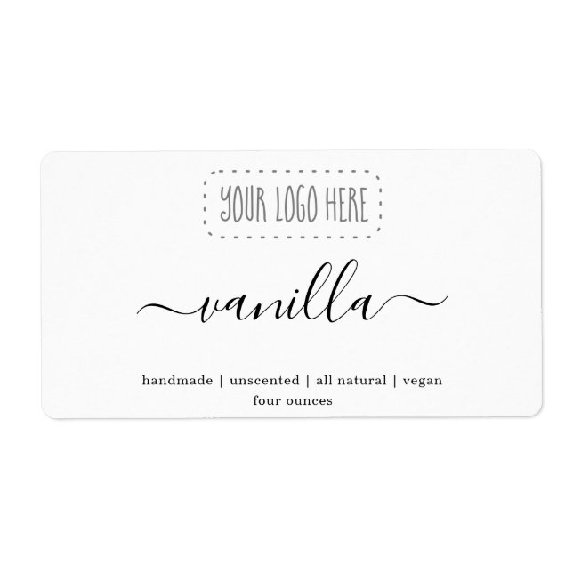 Personalised Logo Soap Label Sticker (Front)
