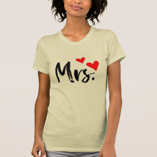 Personalised Look “Mrs” Shirt – For Fiancée, Bride