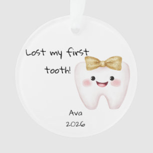 Personalised Lost My First Tooth Christmas Ornament