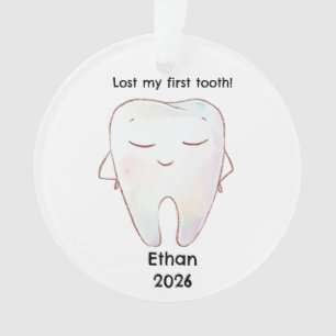 Personalised Lost My First Tooth Christmas Ornament