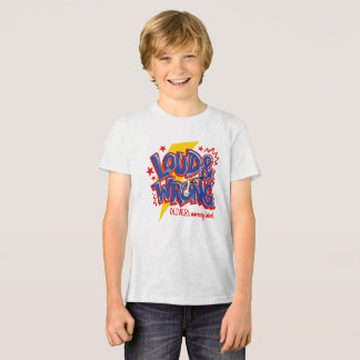Personalised Loud And Wrong Shirt, Goose Kids Gift Tri-Blend Shirt
