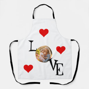 Personalised Love apron with Mummy and me Picture