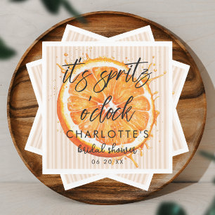 Personalised Love at First Spritz Bridal Shower  Napkin