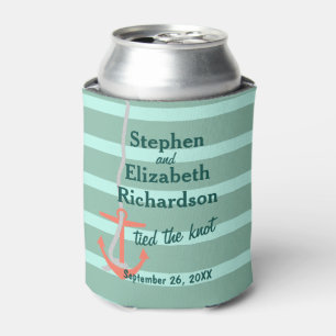 Personalised Love Beachy Anchor Can Cooler