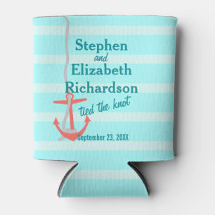 Personalised Love Beachy Anchor Can Cooler