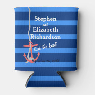 Personalised Love Beachy Anchor Can Cooler