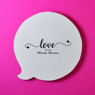 Personalised Love From Rubber Stamp