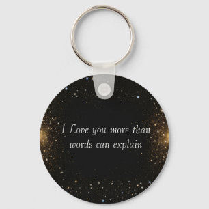 Personalised love Gift Ideas, Black, White Key Ring