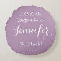 Personalised LOVE MY DAUGHTER-IN-LAW Throw Pillow