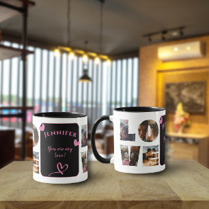 Personalised LOVE Photo Collage I Modern Mosaic Mug