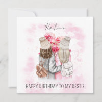 Personalised Love Pink Tree for Bestie