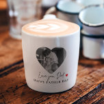 Personalised Love You Dad | Heart Photo Gift Espresso Cup<br><div class="desc">Celebrate the small but meaningful moments with this personalised espresso cup for Dad. Featuring a custom heart-framed photo and the heartfelt message “Love you, Dad. Happy Father Day, ” this compact keepsake is perfect for morning espresso or an afternoon pick-me-up. A thoughtful and stylish Father’s Day gift that turns every...</div>