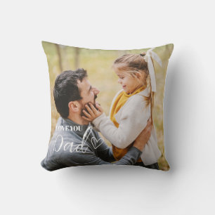 Personalised Love You Dad Photo Cushion