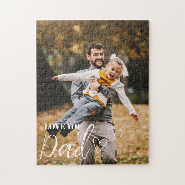 Personalised Love You Dad Photo Jigsaw Puzzle (Vertical)